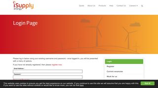 Login Page | iSupplyEnergy