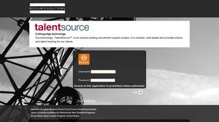 Resource Solutions - iSupply Login - talentsource - Resource Solutions