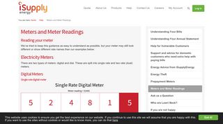 Meters and Meter Readings | iSupplyEnergy