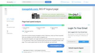 Access iswagelok.com. BIG-IP logout page