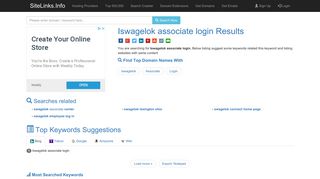 Iswagelok associate login Results For Websites Listing - SiteLinks.Info