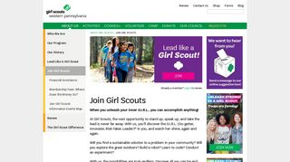 Join - Register - Sign Up | Girl Scouts Western Pennsylvania