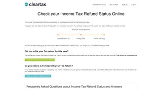 Check Income Tax Refund Status Online through Income Tax India E ...