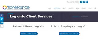 Client Login - Moresource Inc.