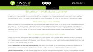 Become a Loyal Customer - Health and Wellness | It Works Body Wraps