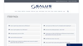 iT500 FAQ's - SALUS Controls UK