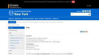 Visas - Consolato Generale - New York - Ministero degli Affari Esteri e ...