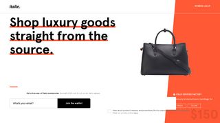 Italic: Luxury goods, no brands