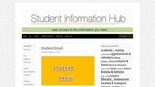 email : Student Information Hub - ITB Student Hub