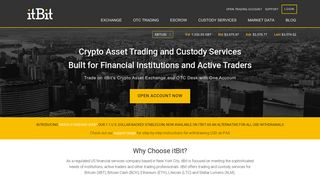 itBit: Crypto Trading | Exchange | OTC | Custody