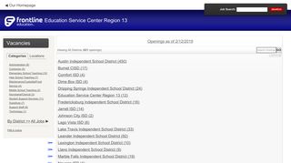 Education Service Center Region 13 - Frontline Recruitment - AppliTrack
