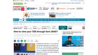 Income Tax: How to view your TDS through form 26AS?