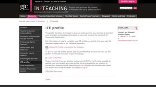 ITE profile | In2Teaching