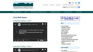 iTech MLS Videos - pasadena-foothills association of realtors