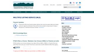 mls - pasadena-foothills association of realtors