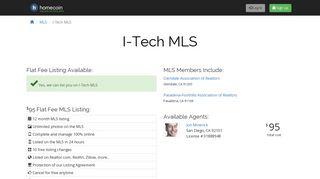 I-Tech MLS - $95 to List Your Property | homecoin.com