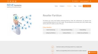 VoIP Reseller, Reseller Partitioning - REVE Systems