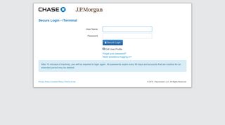 Secure Login - iTerminal - Secure Login | Paymentech Solutions