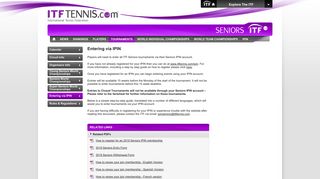 ITF Tennis - SENIORS
