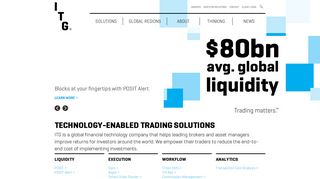 ITG: Technology-Enabled Trading Solutions