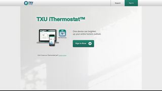 TXU iThermostat Wi-Fi Thermostat