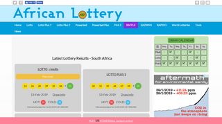 Lotto & Powerball results - South Africa National Lottery