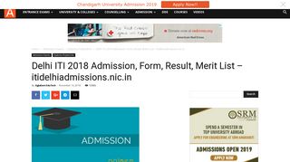 Delhi ITI 2018 Admission, Form, Result, Merit List – itidelhiadmissions ...