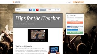 iTips for the iTeacher | Smore Newsletters