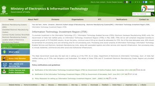 Information Technology Investment Region (ITIR) | Ministry of ...