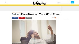 How to Set Up FaceTime for iPod Touch - Lifewire