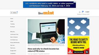 How and why to check income tax return (ITR) status - Livemint