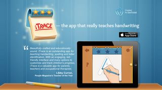 iTrace — iPad app that really teaches handwriting