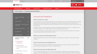Frequently Asked Questions - CIMB Bank
