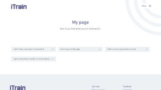 My page - iTrain