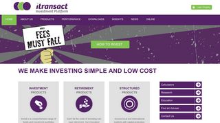 Itransact Investment Platform | A licensed financial services provider