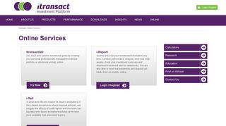 Online Services - Itransact