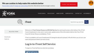 iTrent | iTrent | City of York Council
