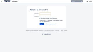 Welcome to NT-ware ITS - Log in - NT-ware ITS
