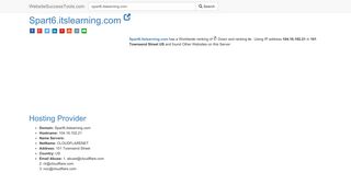 Spart6.itslearning.com Error Analysis (By Tools)