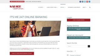 It's Me 247 Online Banking – KALSEE Credit Union