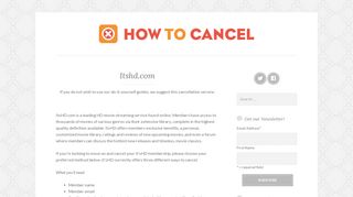 Itshd.com - How To Cancel