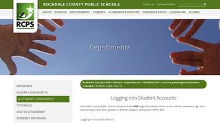 Student Login How To - Rockdale County Public Schools