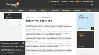 itslearning explained - News - West Herts College