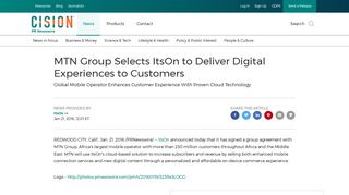 MTN Group Selects ItsOn to Deliver Digital Experiences to Customers