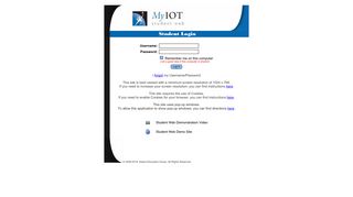 MyIOT Student Web Login