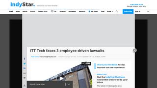 ITT Tech faces 3 employee-driven lawsuits - IndyStar