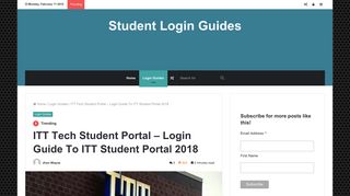 ITT Tech Student Portal - Login Guide To Portal for 2018 (Update)