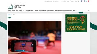ITTF itTV - itTV - International Table Tennis Federation