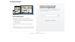 signup to iTunes Connect - Apple
