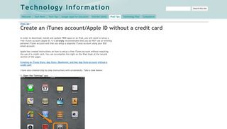 Create an iTunes account/Apple ID without a credit card - Technology ...